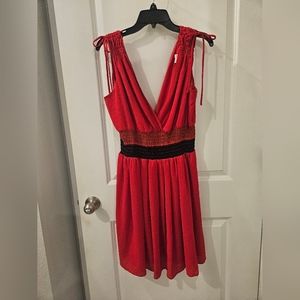 Eva Mendes New York and Company Red Dress large